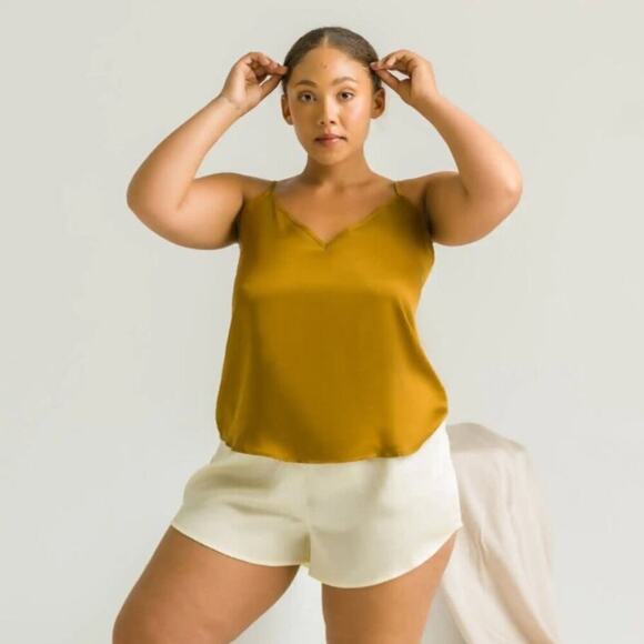 ettitude Bamboo Camisole Pajama Top in Bronze Size XXL NWT - Picture 1 of 9